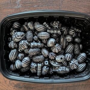Large Bundle of Faux Metal Beads